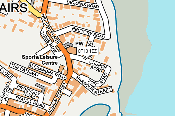 CT10 1EZ map - OS OpenMap – Local (Ordnance Survey)