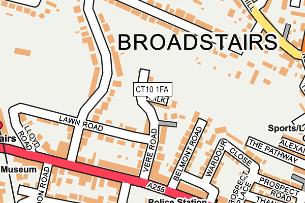 CT10 1FA map - OS OpenMap – Local (Ordnance Survey)