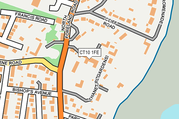 CT10 1FE map - OS OpenMap – Local (Ordnance Survey)