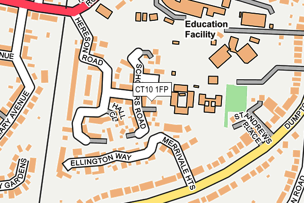 CT10 1FP map - OS OpenMap – Local (Ordnance Survey)
