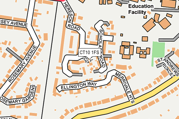 CT10 1FS map - OS OpenMap – Local (Ordnance Survey)