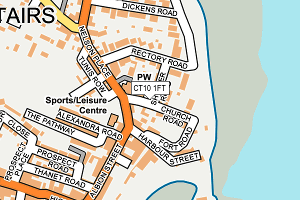 CT10 1FT map - OS OpenMap – Local (Ordnance Survey)