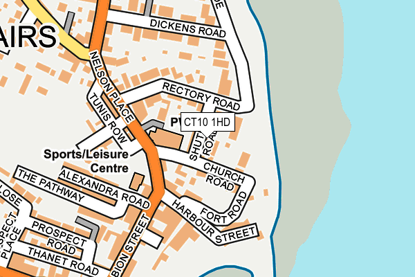 CT10 1HD map - OS OpenMap – Local (Ordnance Survey)