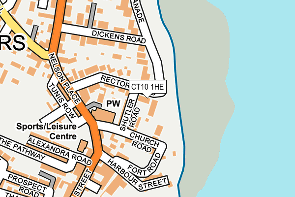 CT10 1HE map - OS OpenMap – Local (Ordnance Survey)