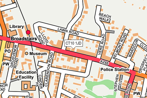 CT10 1JD map - OS OpenMap – Local (Ordnance Survey)