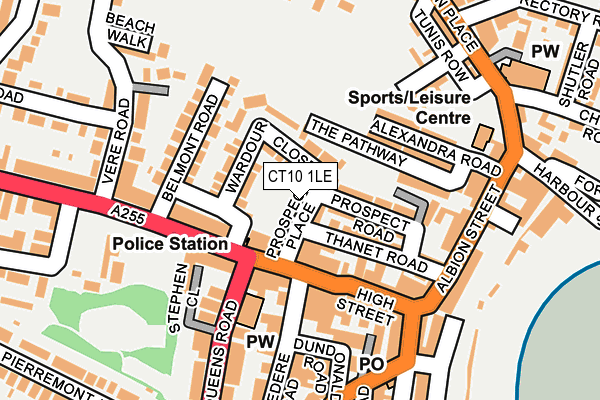 CT10 1LE map - OS OpenMap – Local (Ordnance Survey)