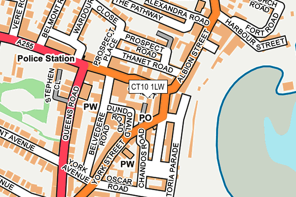 CT10 1LW map - OS OpenMap – Local (Ordnance Survey)