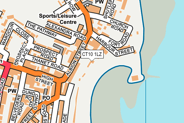 CT10 1LZ map - OS OpenMap – Local (Ordnance Survey)