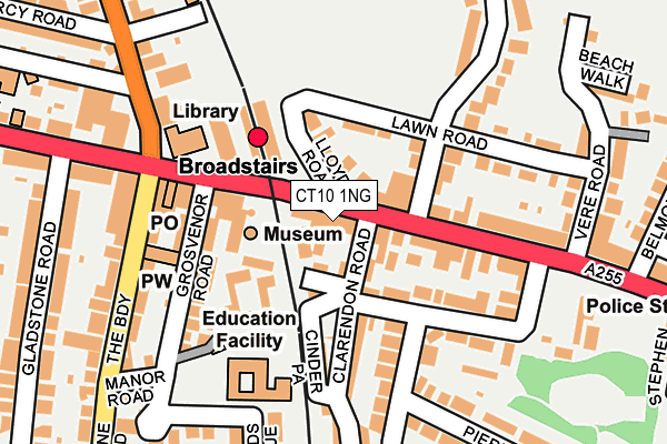 Map of PETTMAN MEWS MANAGEMENT LIMITED at local scale