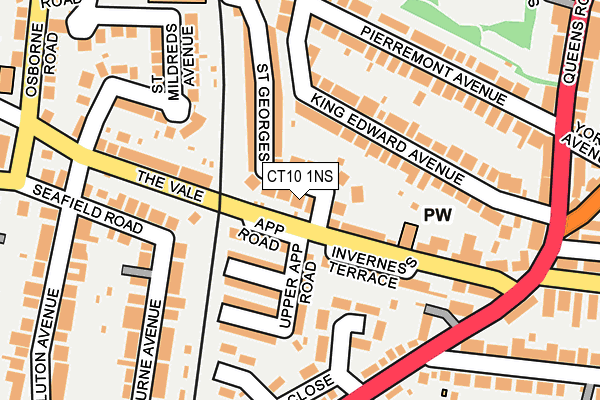 CT10 1NS map - OS OpenMap – Local (Ordnance Survey)