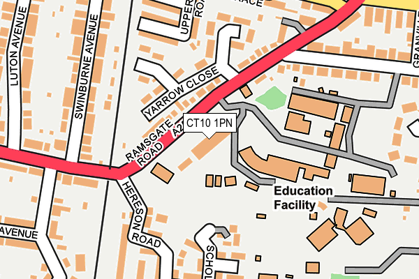 Map of YARROW HOTEL LIMITED at local scale