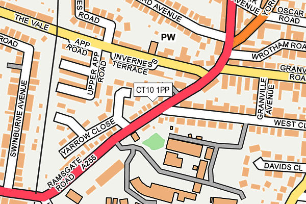 CT10 1PP map - OS OpenMap – Local (Ordnance Survey)