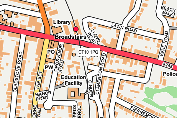 CT10 1PQ map - OS OpenMap – Local (Ordnance Survey)