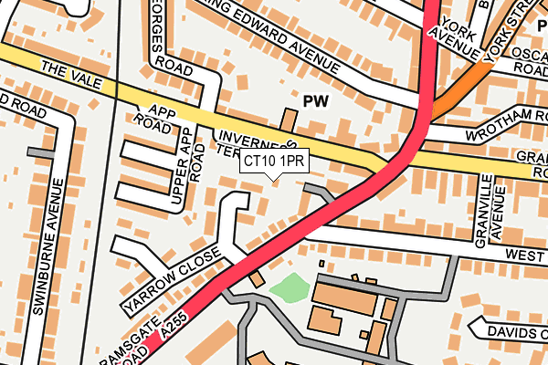 CT10 1PR map - OS OpenMap – Local (Ordnance Survey)