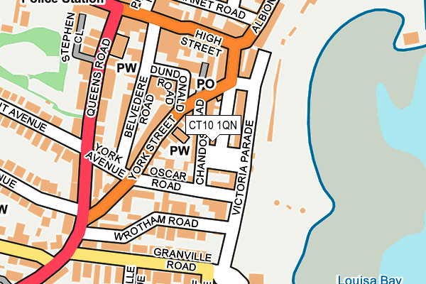 Map of 7 CHANDOS SQUARE BROADSTAIRS LIMITED at local scale