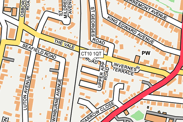 CT10 1QT map - OS OpenMap – Local (Ordnance Survey)