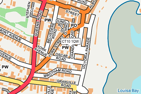 CT10 1QW map - OS OpenMap – Local (Ordnance Survey)