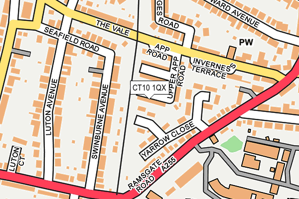 CT10 1QX map - OS OpenMap – Local (Ordnance Survey)
