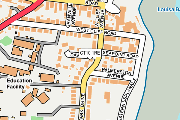 CT10 1RE map - OS OpenMap – Local (Ordnance Survey)