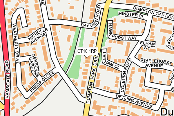 CT10 1RP map - OS OpenMap – Local (Ordnance Survey)