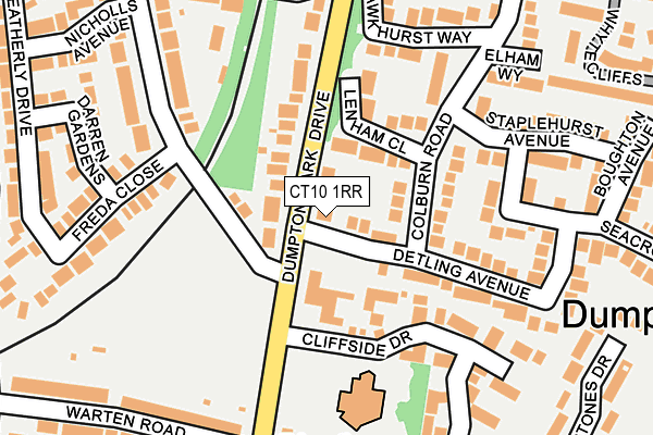 CT10 1RR map - OS OpenMap – Local (Ordnance Survey)
