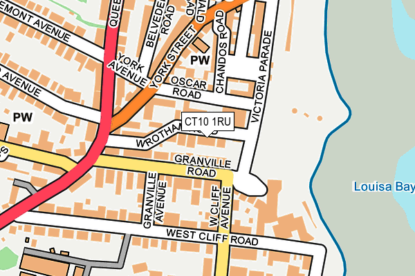 CT10 1RU map - OS OpenMap – Local (Ordnance Survey)