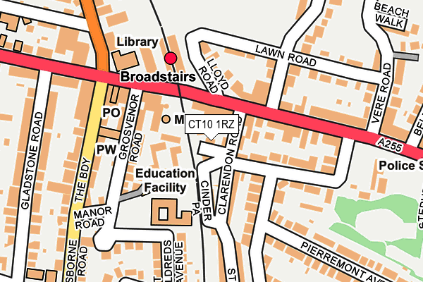 CT10 1RZ map - OS OpenMap – Local (Ordnance Survey)