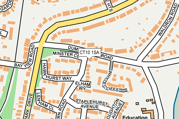 CT10 1SA map - OS OpenMap – Local (Ordnance Survey)