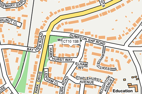 CT10 1SB map - OS OpenMap – Local (Ordnance Survey)