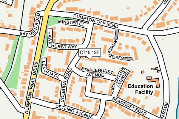 CT10 1SF map - OS OpenMap – Local (Ordnance Survey)