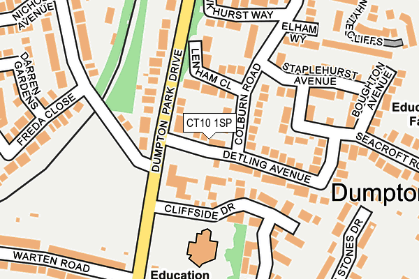 CT10 1SP map - OS OpenMap – Local (Ordnance Survey)