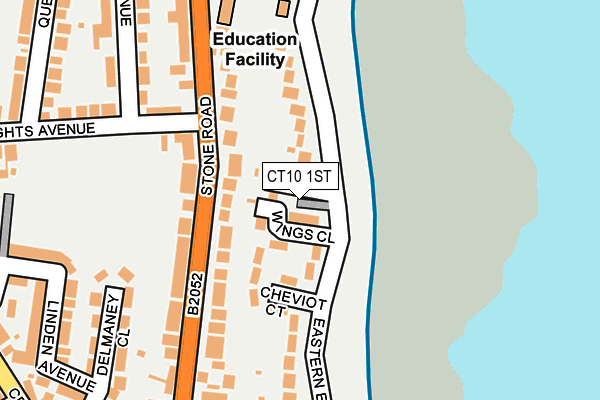 CT10 1ST map - OS OpenMap – Local (Ordnance Survey)