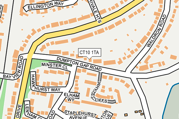 CT10 1TA map - OS OpenMap – Local (Ordnance Survey)