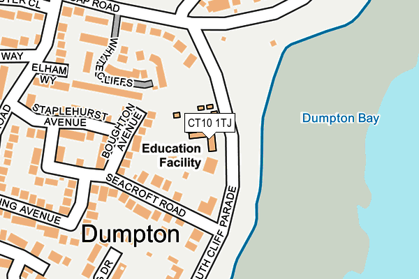 CT10 1TJ map - OS OpenMap – Local (Ordnance Survey)