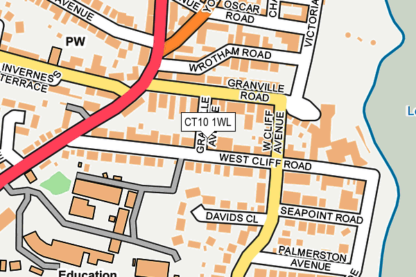 CT10 1WL map - OS OpenMap – Local (Ordnance Survey)