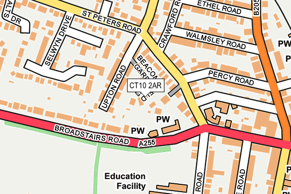 CT10 2AR map - OS OpenMap – Local (Ordnance Survey)