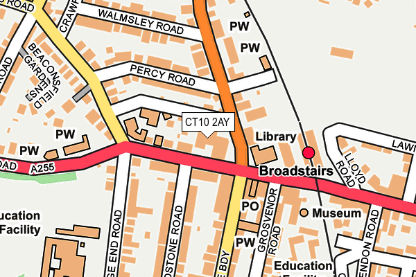 CT10 2AY map - OS OpenMap – Local (Ordnance Survey)