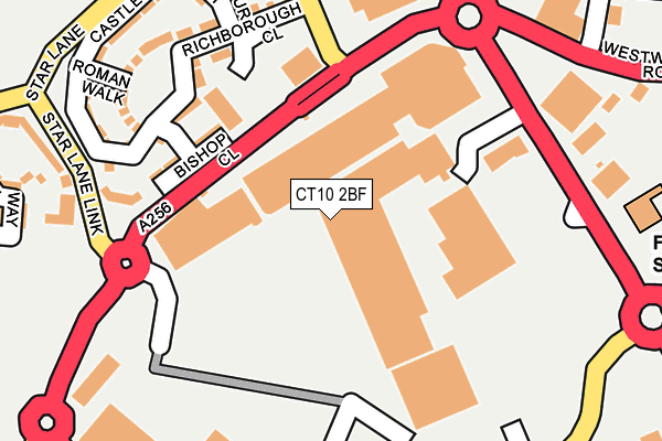 CT10 2BF map - OS OpenMap – Local (Ordnance Survey)