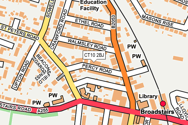 CT10 2BJ map - OS OpenMap – Local (Ordnance Survey)