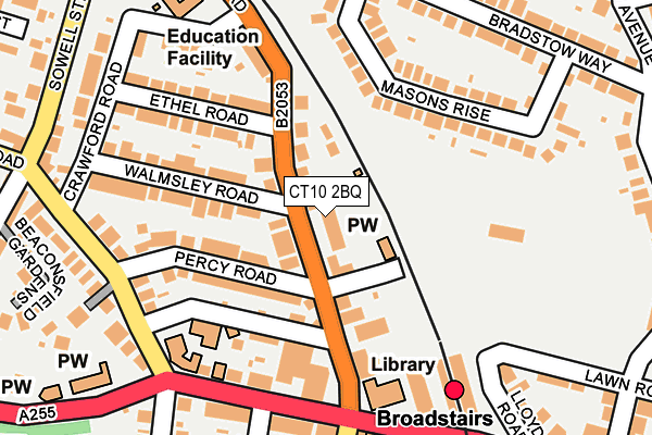 CT10 2BQ map - OS OpenMap – Local (Ordnance Survey)