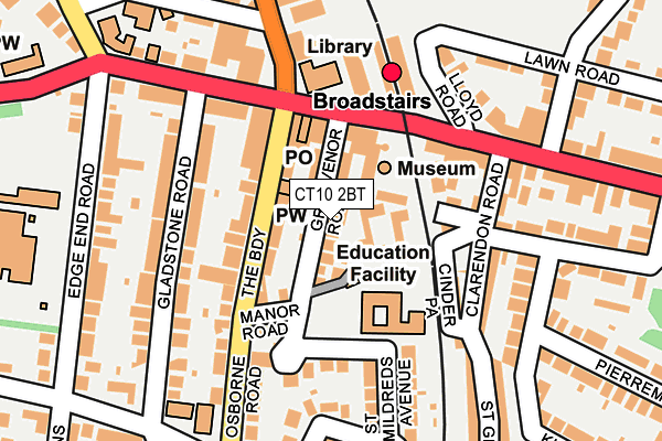 CT10 2BT map - OS OpenMap – Local (Ordnance Survey)