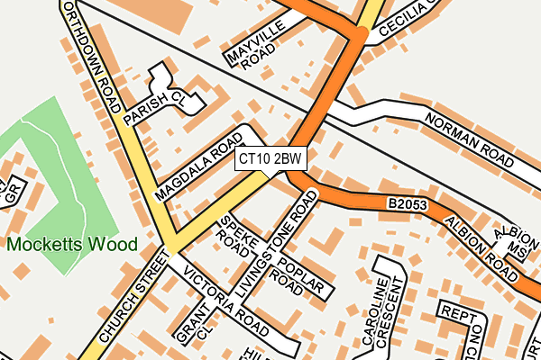CT10 2BW map - OS OpenMap – Local (Ordnance Survey)