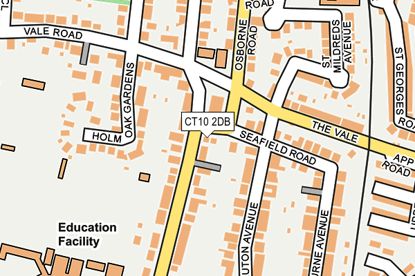 CT10 2DB map - OS OpenMap – Local (Ordnance Survey)