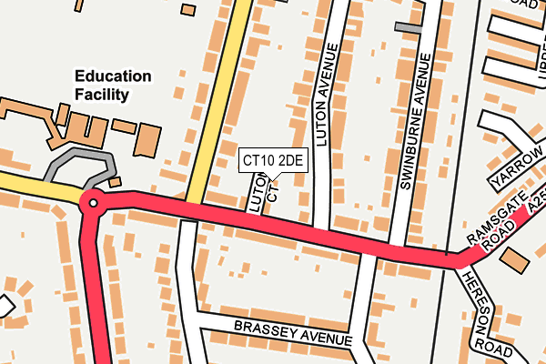 CT10 2DE map - OS OpenMap – Local (Ordnance Survey)