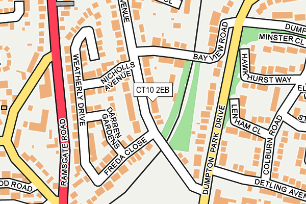 CT10 2EB map - OS OpenMap – Local (Ordnance Survey)