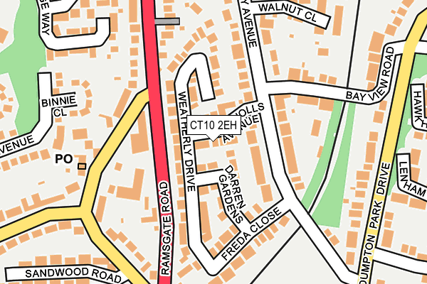 CT10 2EH map - OS OpenMap – Local (Ordnance Survey)