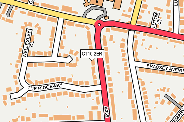 CT10 2ER map - OS OpenMap – Local (Ordnance Survey)