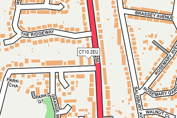 CT10 2EU map - OS OpenMap – Local (Ordnance Survey)