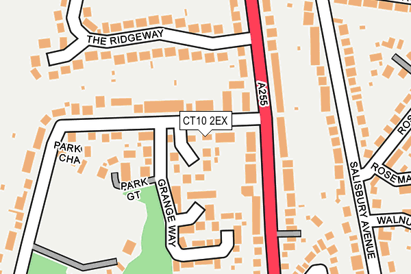 CT10 2EX map - OS OpenMap – Local (Ordnance Survey)