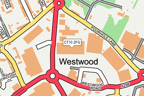 CT10 2FG map - OS OpenMap – Local (Ordnance Survey)